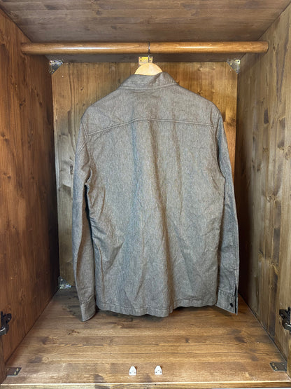 RAW COTTON BROWN DENIM SHIRT