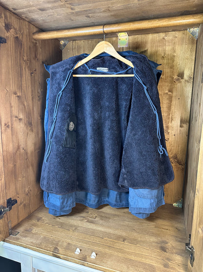 RASO GOMMATO BLU with detachable fleece inner