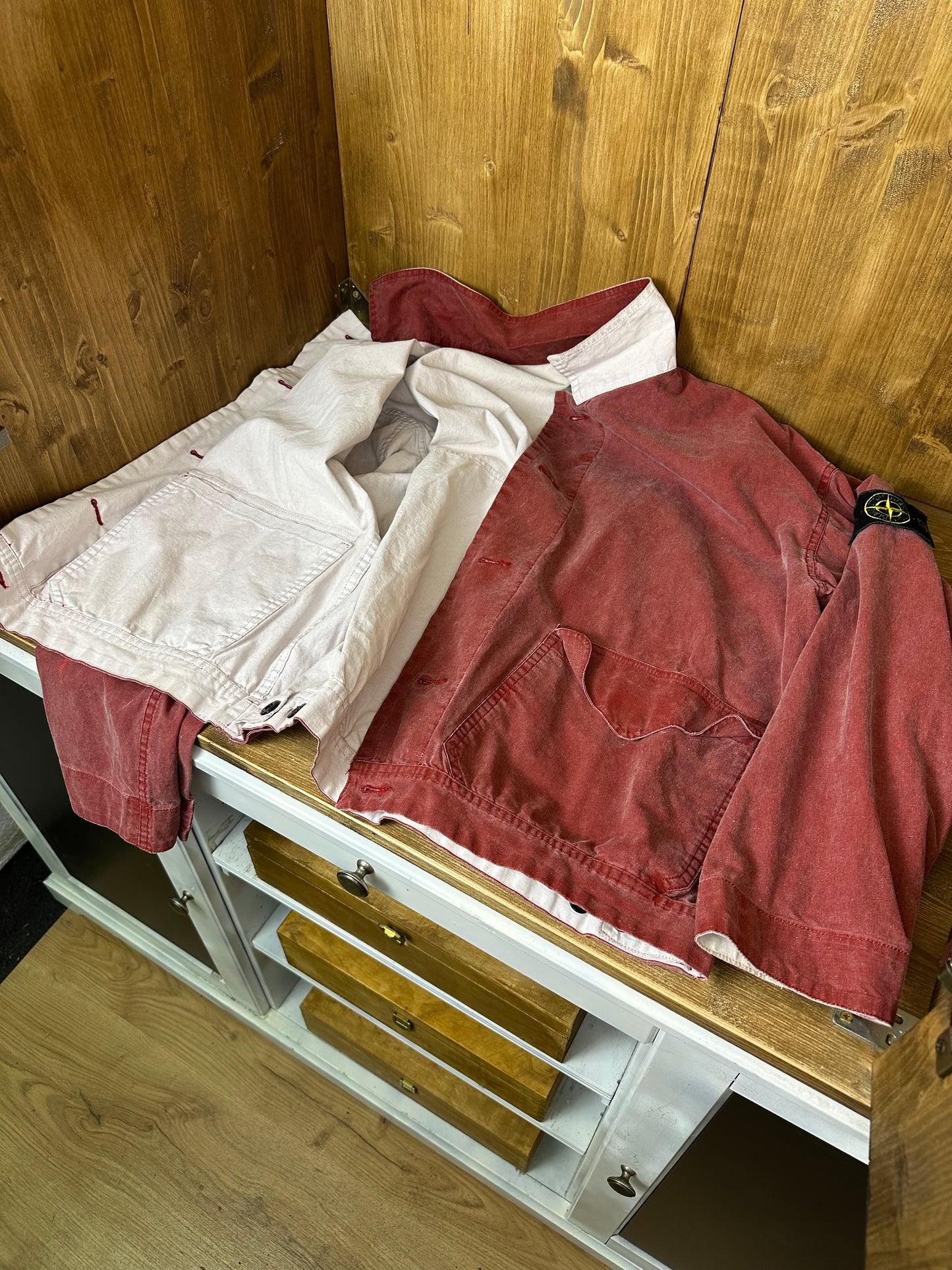 SS92 TELA STELLA REVERSIBILE in Pink&White