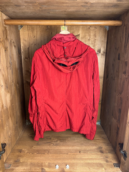SS10s C.P. COMPANY NYLON METAL GOGGLE JACKET in Flame Red