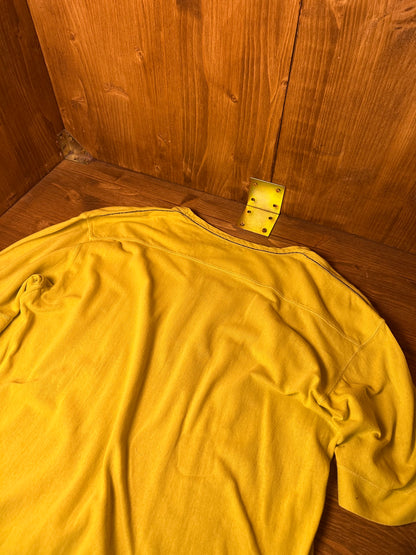 90s SPELL-OUT TEE in Lime yellow