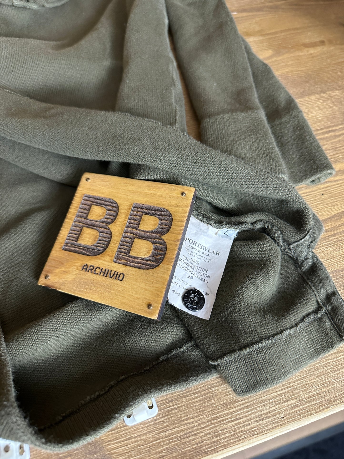 AW05 1/4 ZIP COTTON JUMPER POLO in Signal Brown