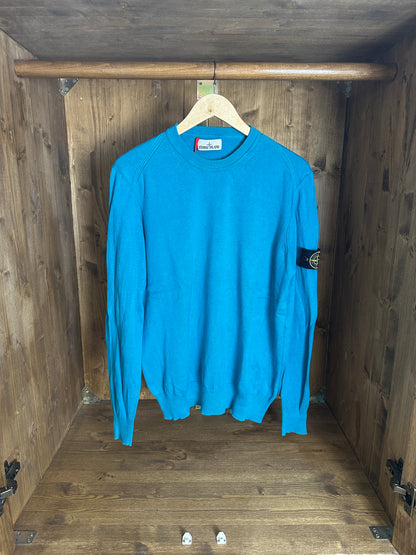 AW18 COTTON JUMPER in Water Blue