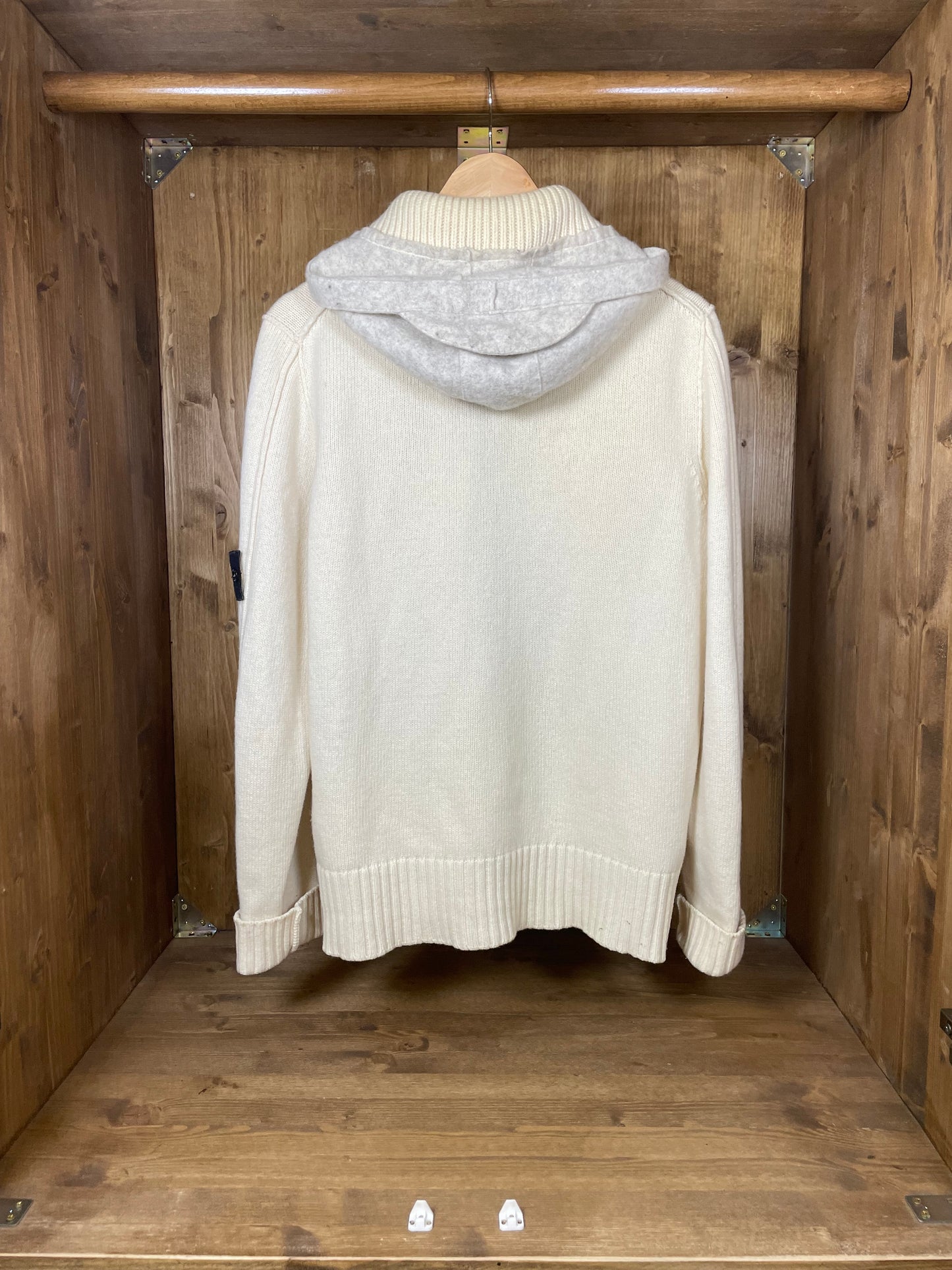 Beige wool cardigan