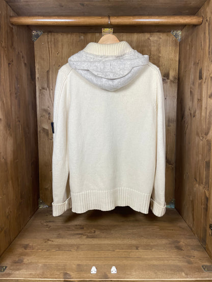 Beige wool cardigan