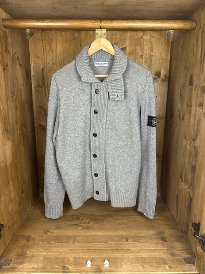AW08 WOOL CARDIGAN in Slate Grey