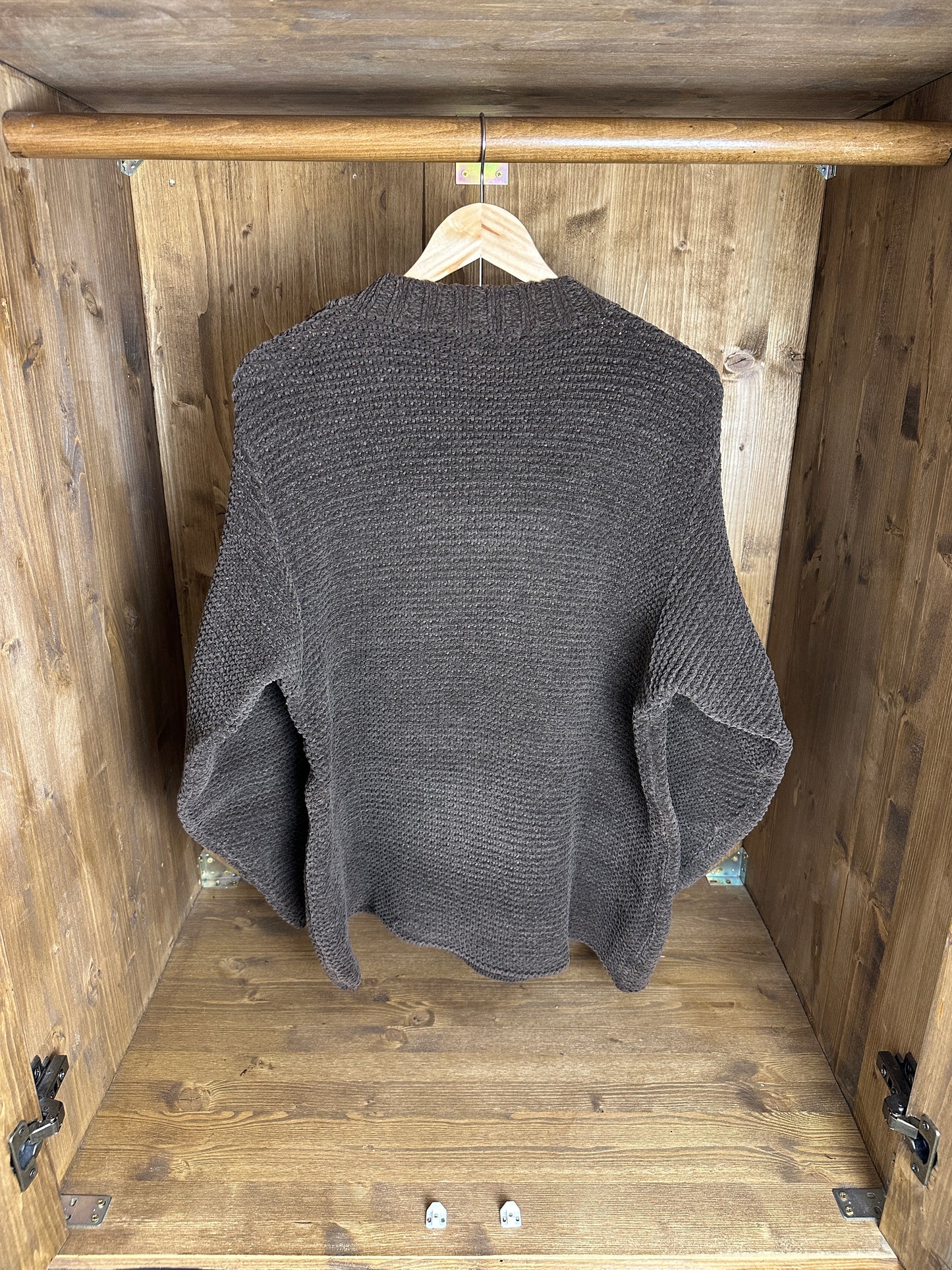 AW95 CHENILLE JUMPER in Oak Brown