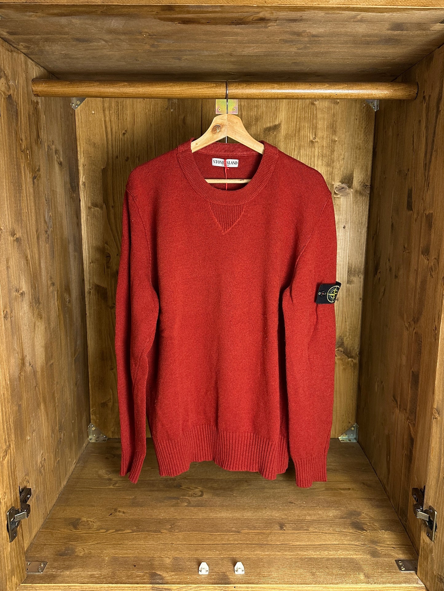 AW09 WOOL JUMPER in Carmine Red