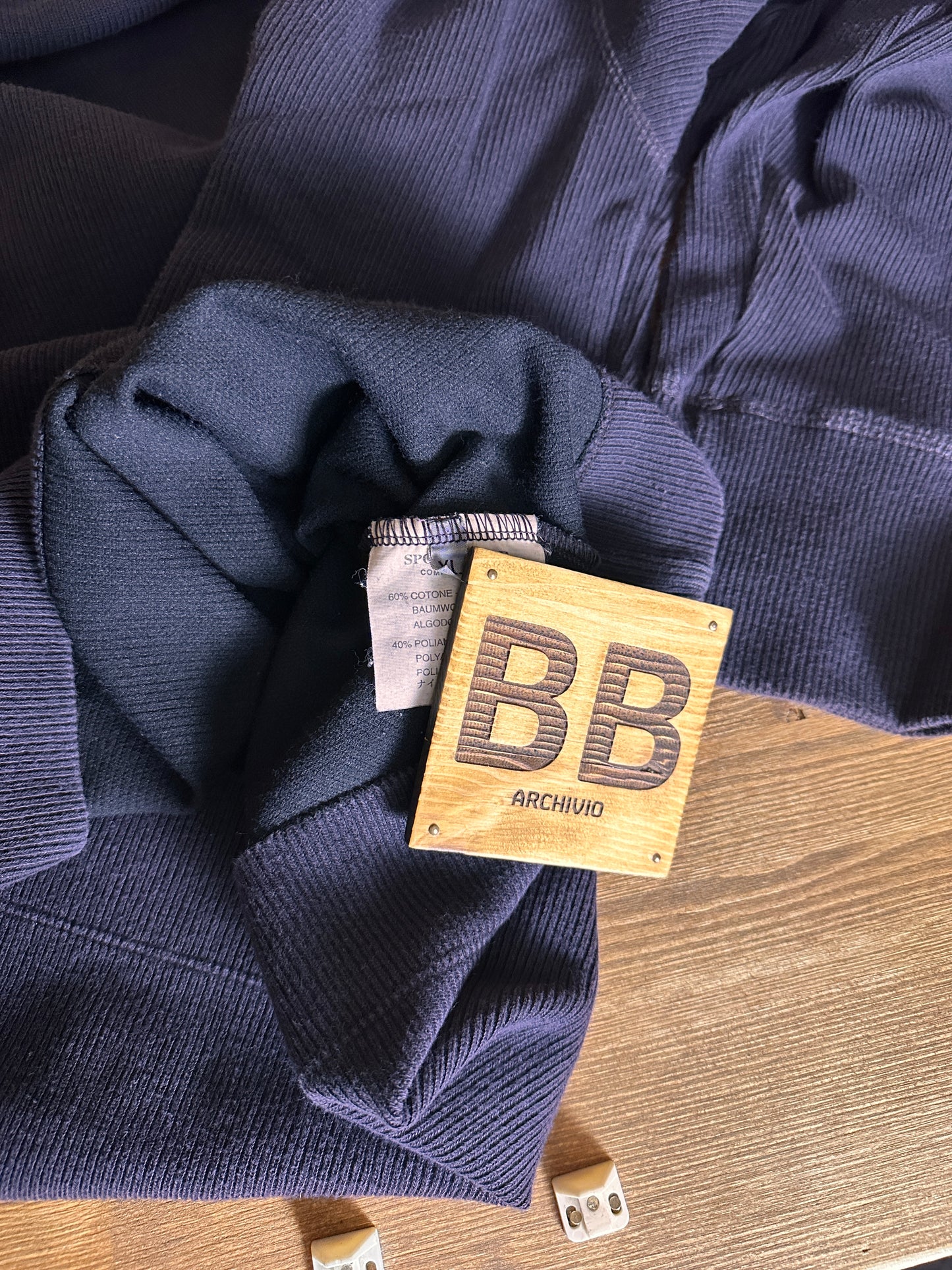 SS00 COTTON CREWNECK in Grey Blue