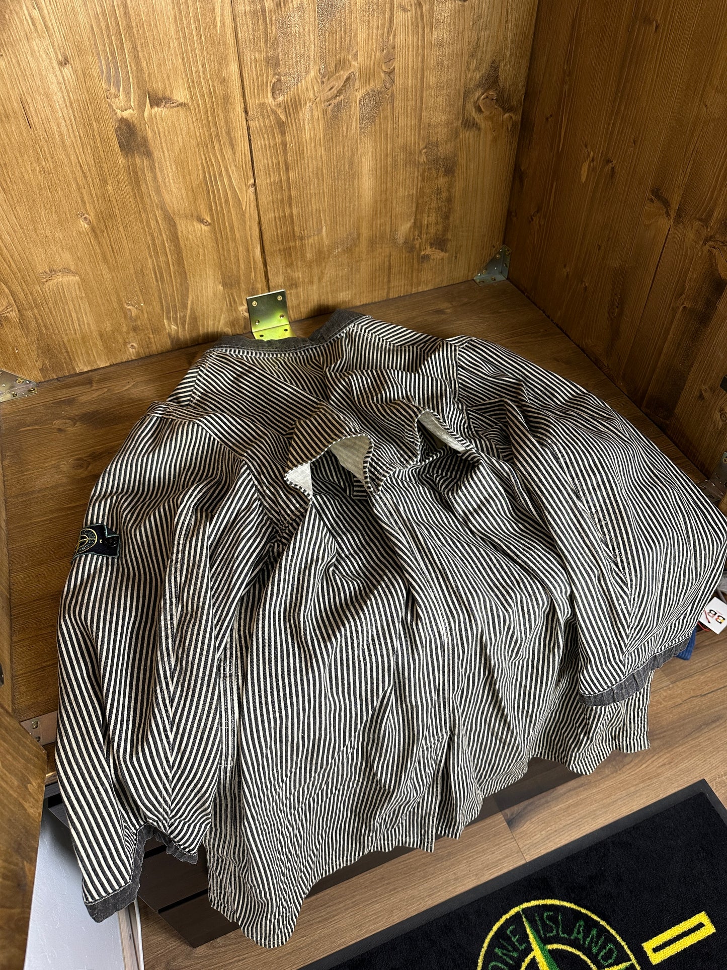 SS86 MARINA REPS PIGMENT TRENCH COAT in White&Black