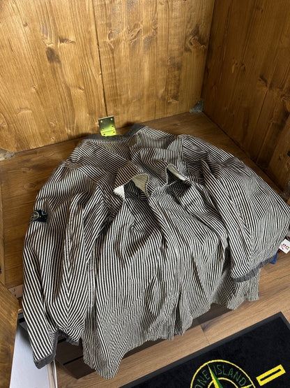 SS86 MARINA REPS PIGMENT TRENCH COAT in White&Black