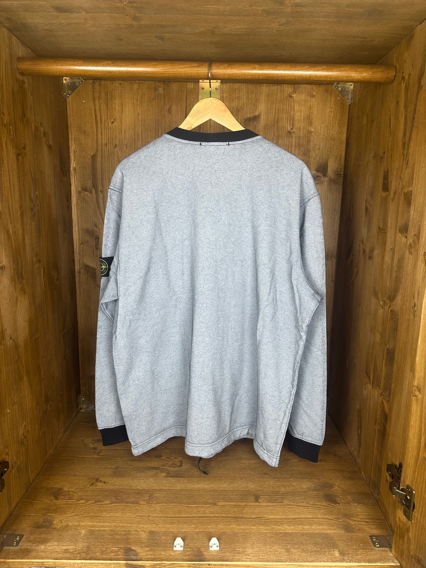 SS19 TELA PLACCATA CREWNECK in Light Blu