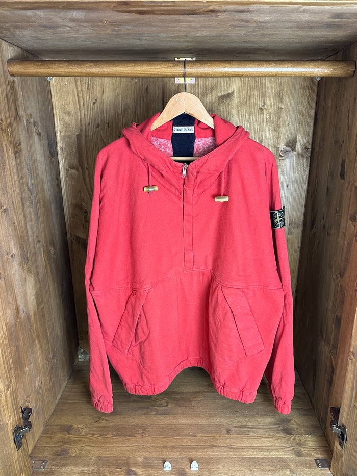 AW85 HOODIE in Blossom Red & Black