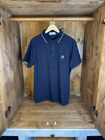 SS19 POLO SQUARE BADGE in Blue Navy with white details