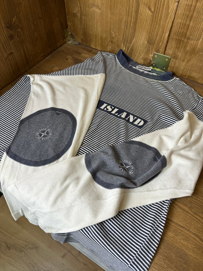 80s SPELLOUT LONGSLEEVE in Cyan