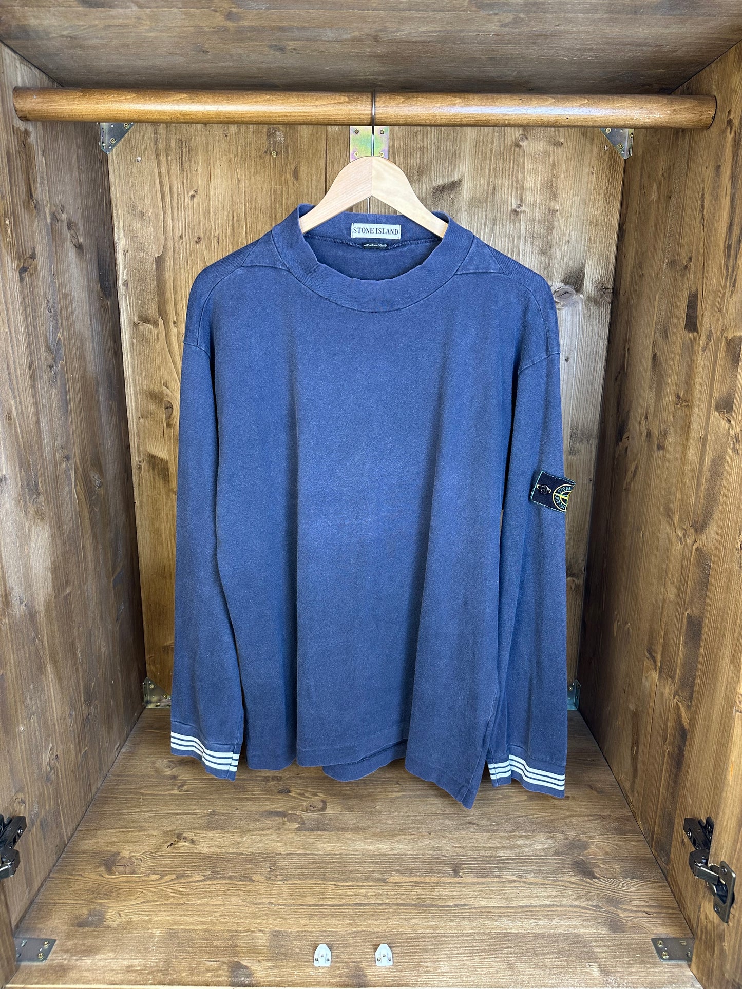 SS97 COTTON SWEATER in Faded Blu
