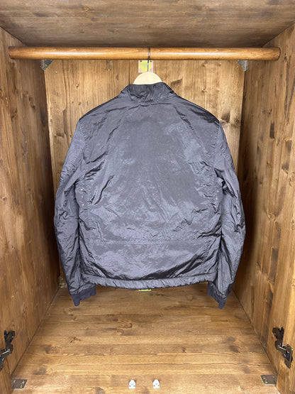 AW08 NYLON METAL QUILTED BOMBER in Dark Grey