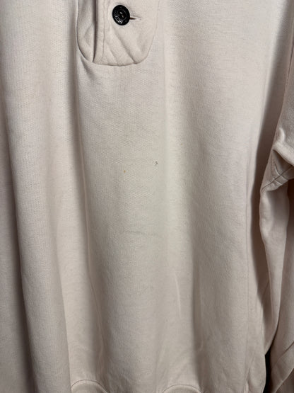 AW80s V-NECK COTTON JUMPER in White