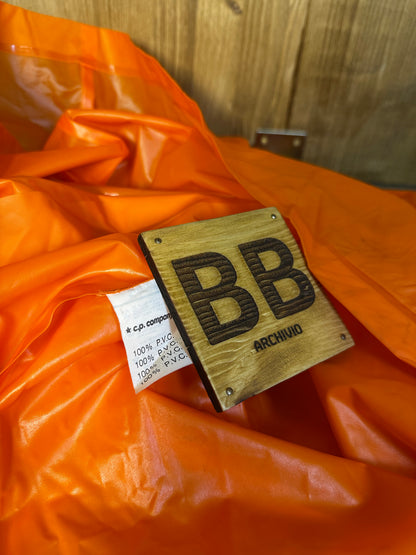 SS1987 100% PVC RAINCOAT JACKET with Vinyl spell-out