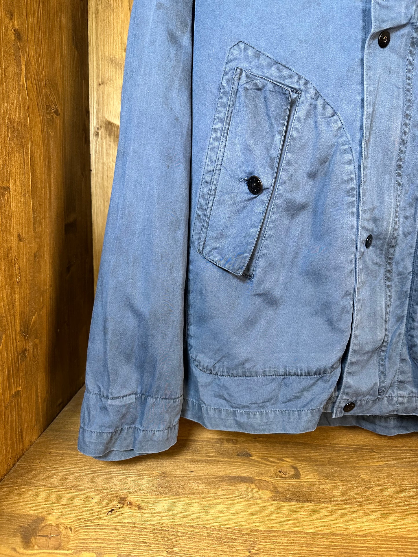 RASO GOMMATO BLU with detachable fleece inner