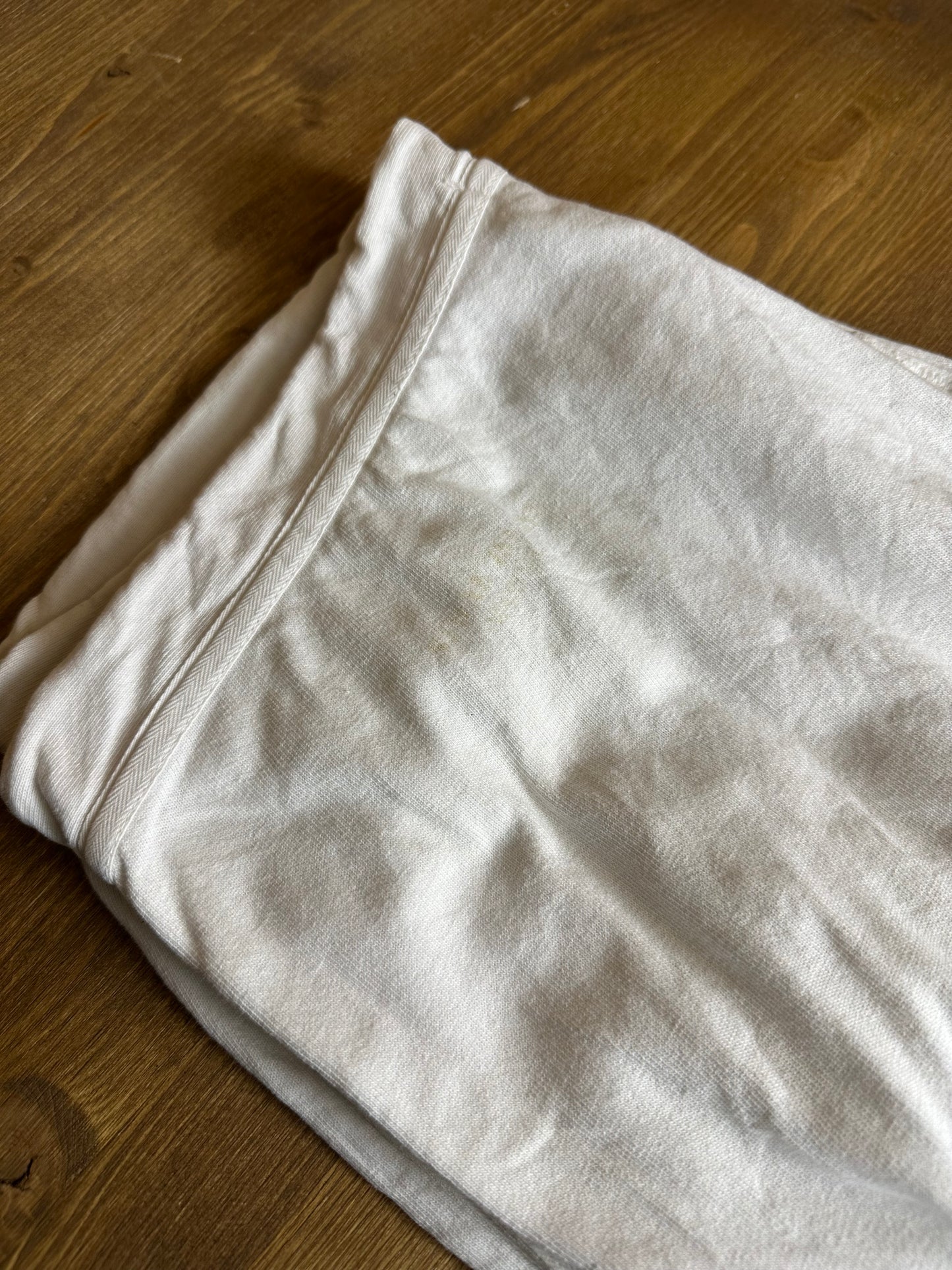 90S COTTON TEE + SWEATPANTS in White