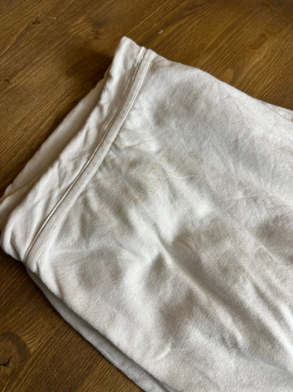 90S COTTON TEE + SWEATPANTS in White