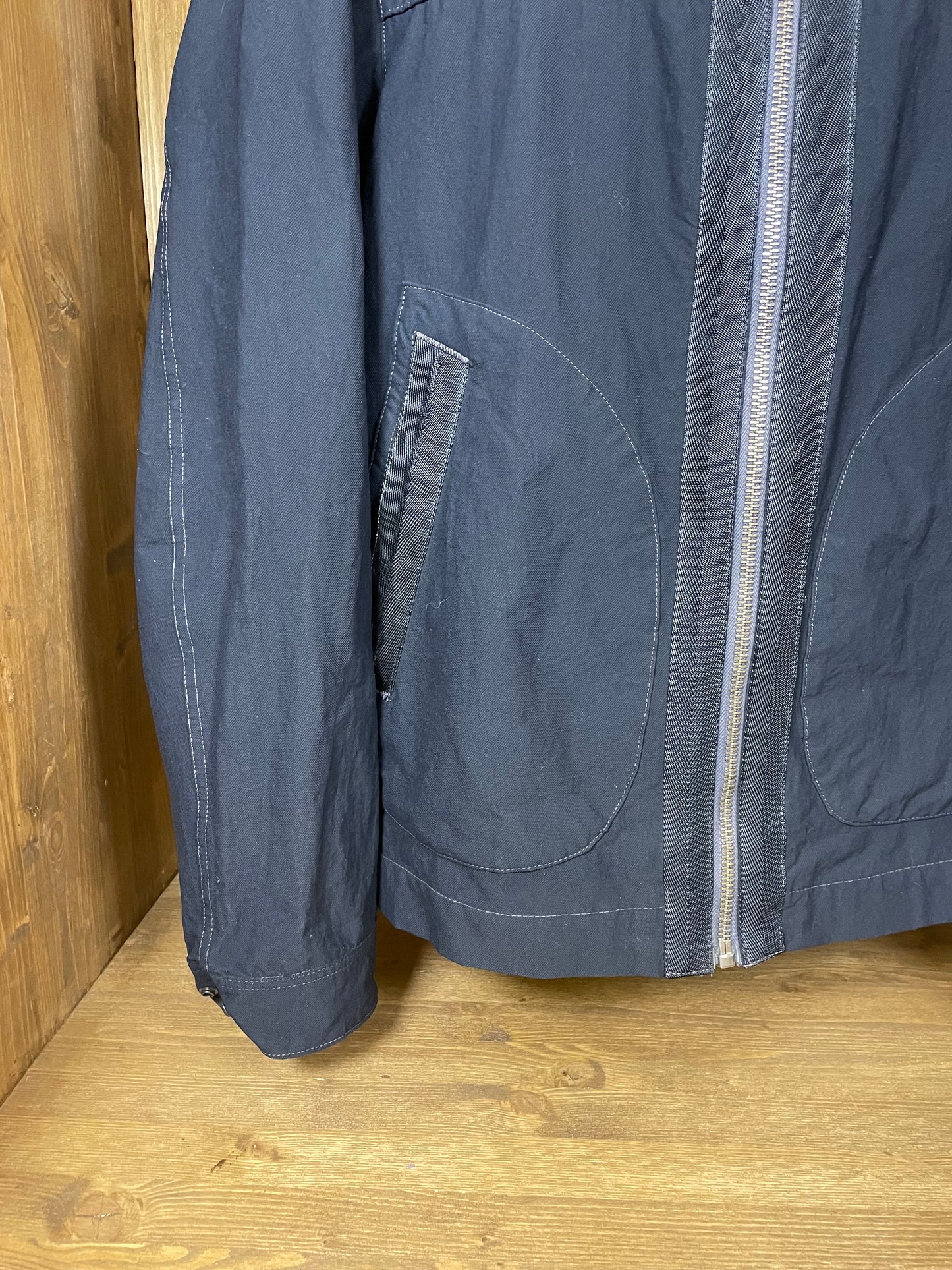 Poly Stretch Blue Denim