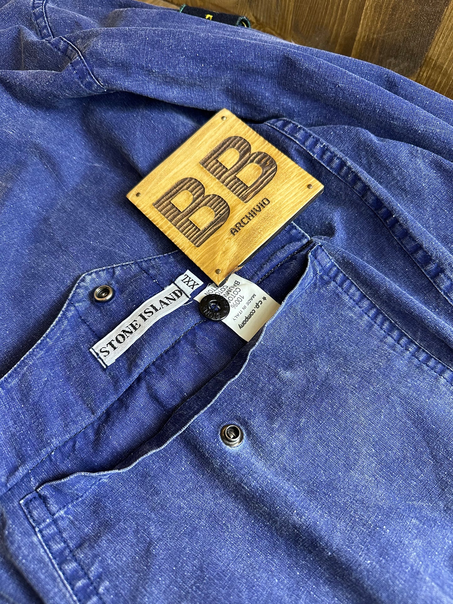 SS80s TELA STELLA REVERSIBILE in Blu&Black