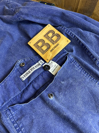 SS80s TELA STELLA REVERSIBILE in Blu&Black