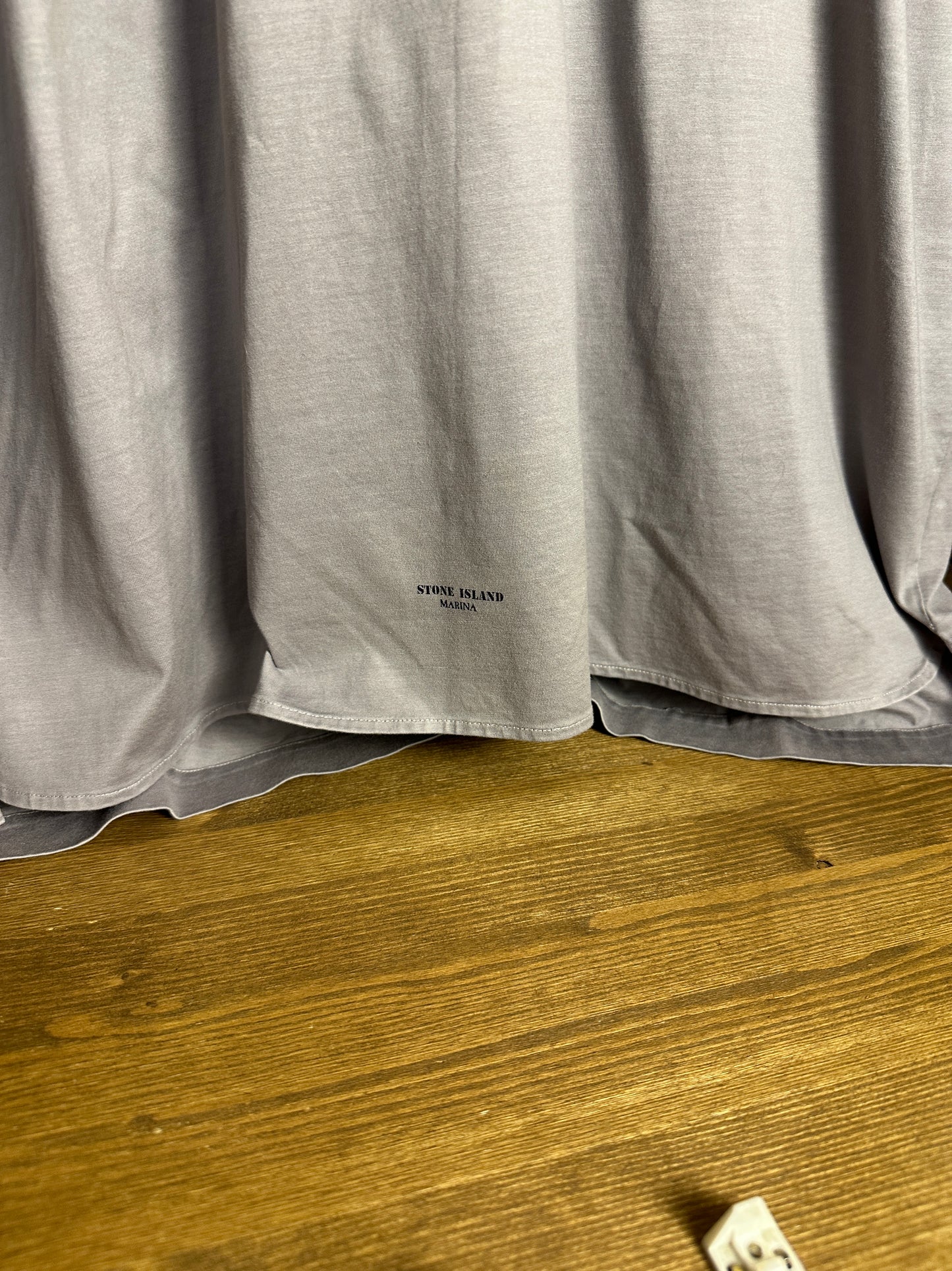 SS89 STONE ISLAND MARINA POLO “Rainbow Stitching” in Grey