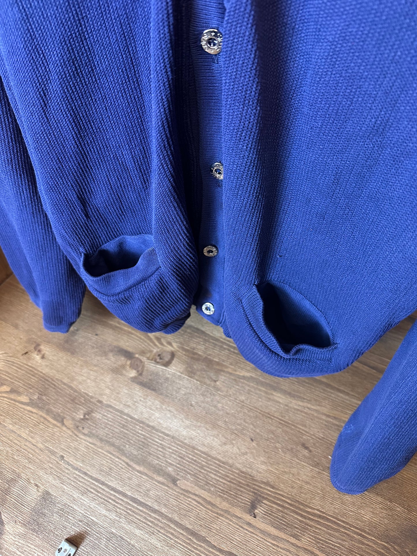 80s COTTON CARDIGAN in Purple