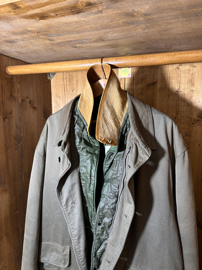 AW89 COTTON NYLON BONEVILLE TRENCH in Beige Grey