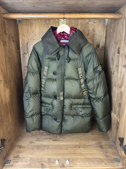 AW08 NYLON OPAQUE GOOSE DOWN PARKA in Brown