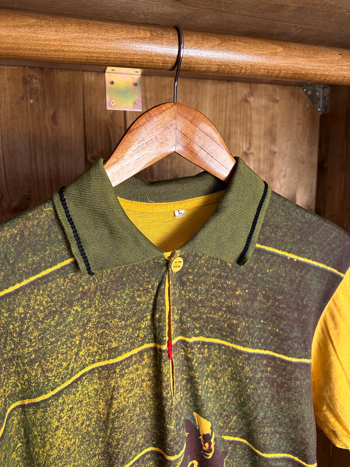 SS80 “St Louis Cardinals - John Gilliam” SCREEN PRINTED POLO in Pastel Yellow