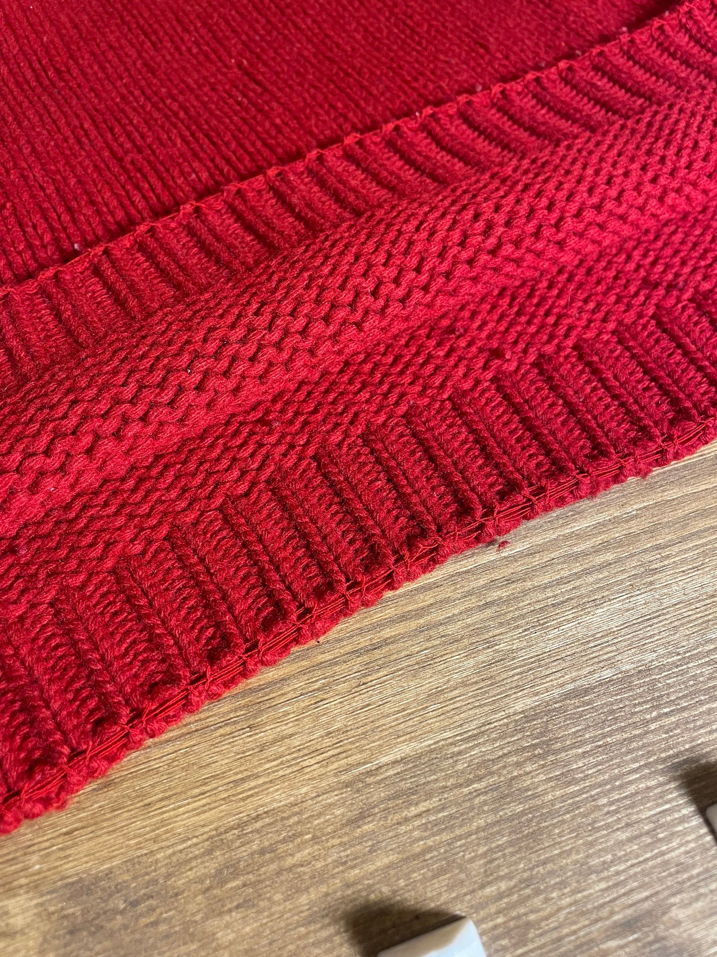 Red wool sweater 1990s