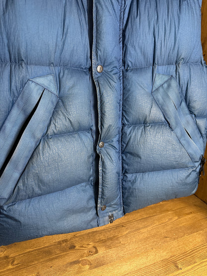 AW08 GOOSE DOWN OPAQUE VEST in Blue