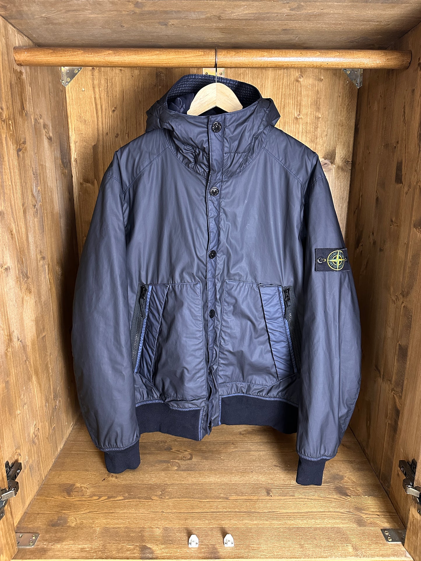 AW14 MUSSOLA GOMMATA in Blue Green