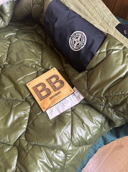 AW15 OXFORD NYLON SHEARLING JACKET in Emerald Green