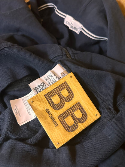 ZIPPED HOODIE in dark blue