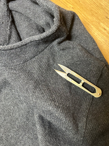 DARK GREY WOOL SWEATER