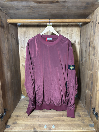 AW17 NYLON METAL CREWNECK in Flame Red