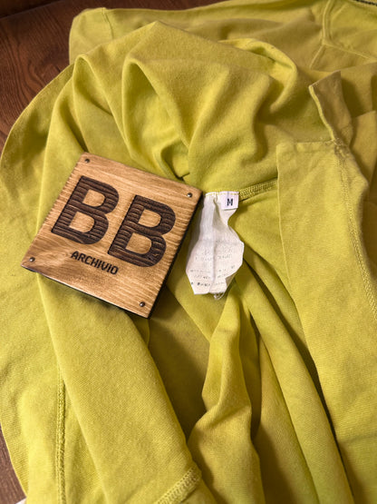 90s SPELL-OUT TEE in Lime yellow