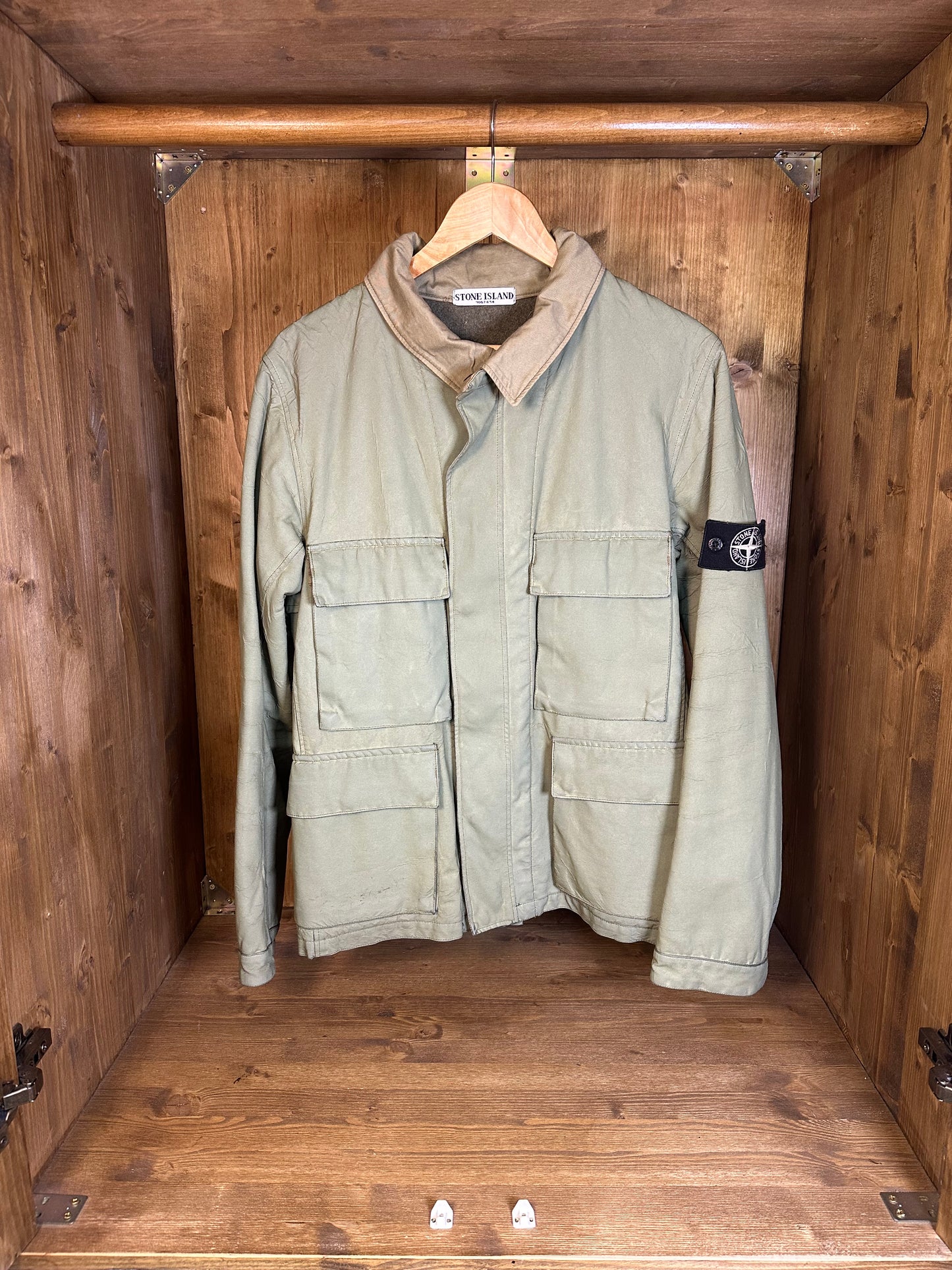 AW07 ANTIQUED REFLECTIVE FIELD JACKET