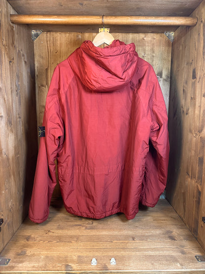 AW03 RED NYLON JACKET with quilted inner