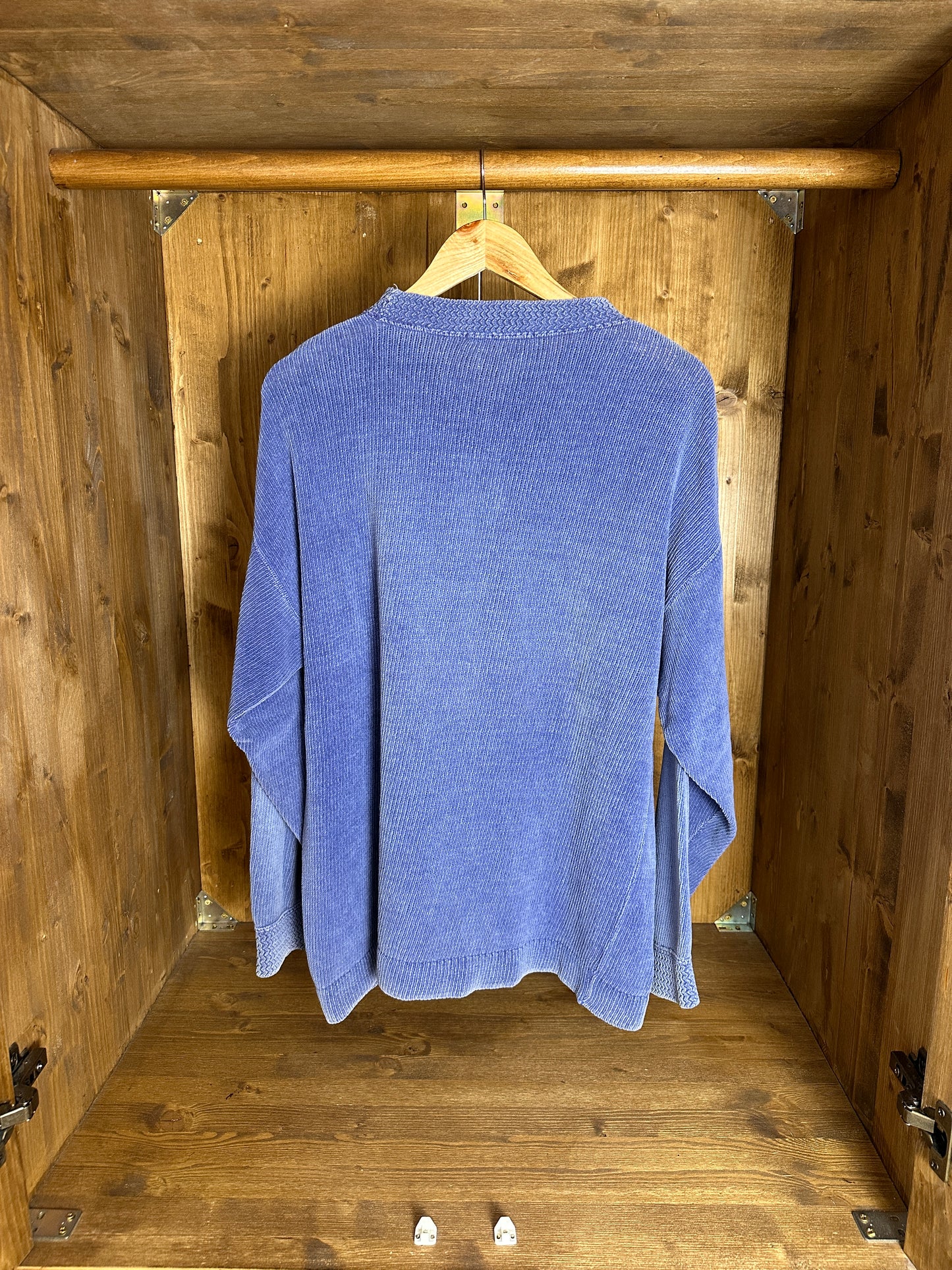 AW92 Baumwollpullover in Taubenblau
