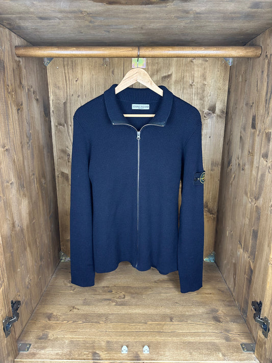 AW00s ZIP CARDIGAN in Night Blue