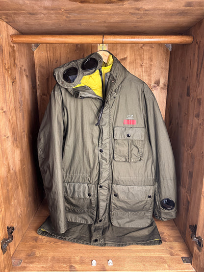 AW25 C.P. COMPANY GORE-G TYPE “LA MILLE” JACKET in Olive Green & Neon Yellow
