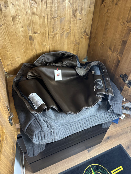 AW08 GRAPHITE KNIT in Black Grey