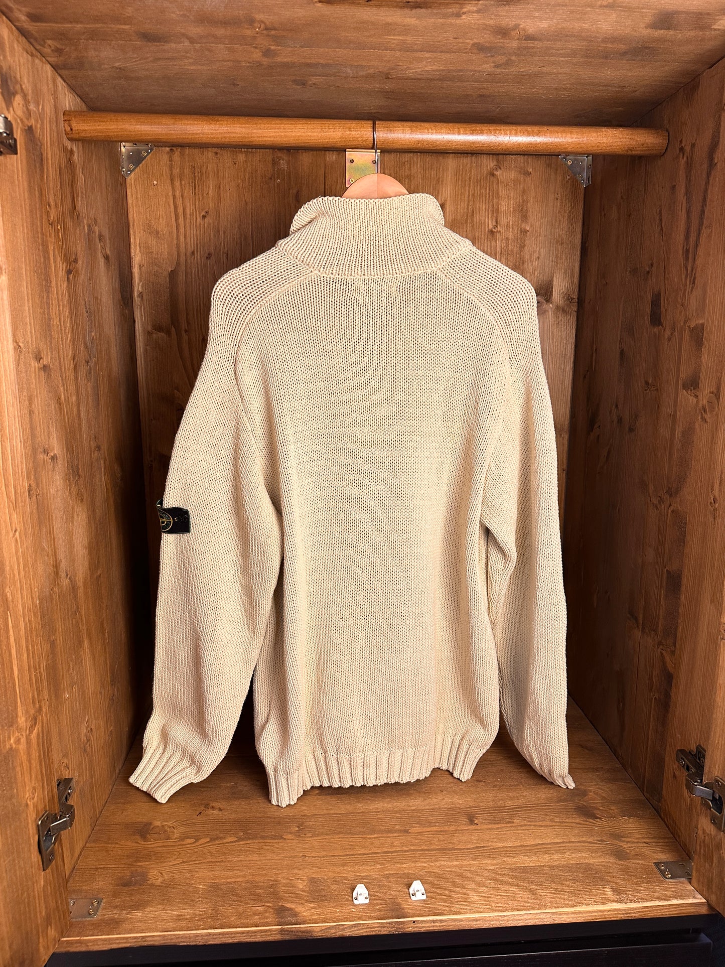 SS98 CROCHET COTTON JACKET in Light Ivory