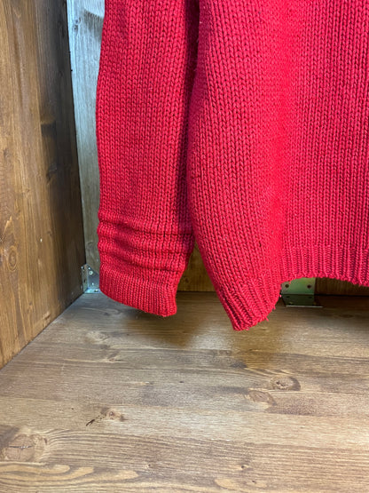 Red wool sweater 1990s